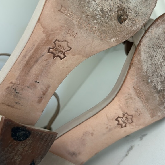 Bernardo Bethany Ankle Strap Braided Leather Block Heels Womens Size 9 - Picture 15 of 16